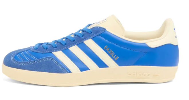 Adidas Gazelle Indoor Blue trainers — reduced to £40 UK